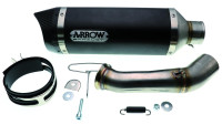 Slip- On rear silencer Arrow Thunder Black Line Carbon