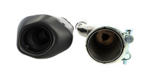 Slip-on rear silencer Shark DSX 10 Black