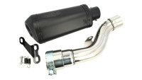 Slip-on rear silencer Shark DSX 10 Black