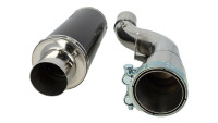 Slip-on rear silencer Hurric Supersport Black