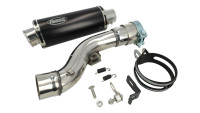 Slip-on rear silencer Hurric Supersport Black