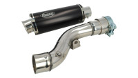 Slip-on rear silencer Hurric Supersport Black