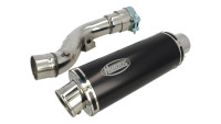 Slip-on rear silencer Hurric Supersport Black