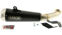 Arrow Muffler Pro-Race Stainless Steel Black with Stainless Steel End Cap