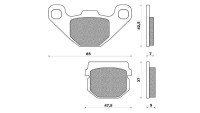 Brake pad set