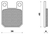 Brake pads Newfren BS standard